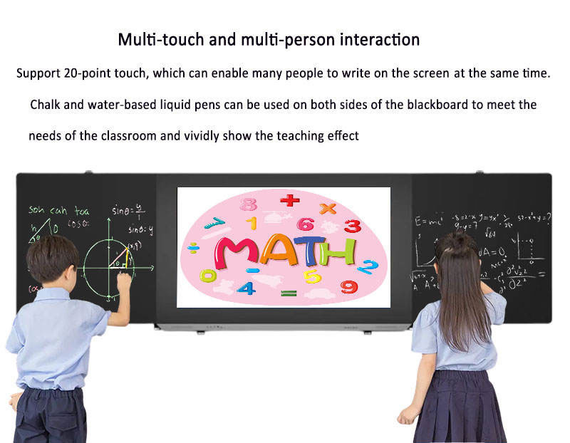 4k Smart Digital Blackboard Touch Screen With Wireless Projection 75inch 2