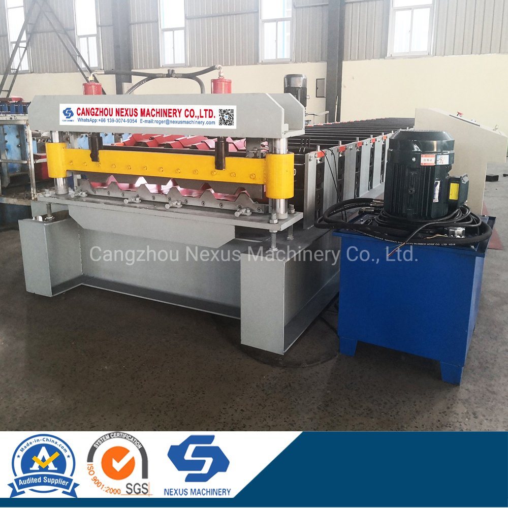 AG Panel Ribtype Roof It4 Sheet Roll Forming Machine with Gearbox Driven