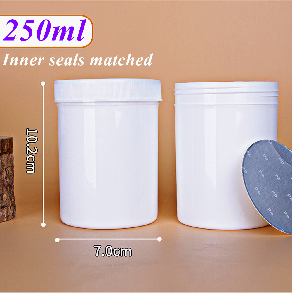 5oz 8oz 17oz White Black Blue Red Cosmetic Packaging Cream Plastic Container PP Plastic Beauty Cream Jar
