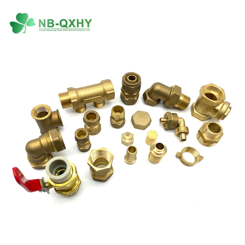 Factory Supply Four Way Female Male Thread Brass Fitting for Water Pump