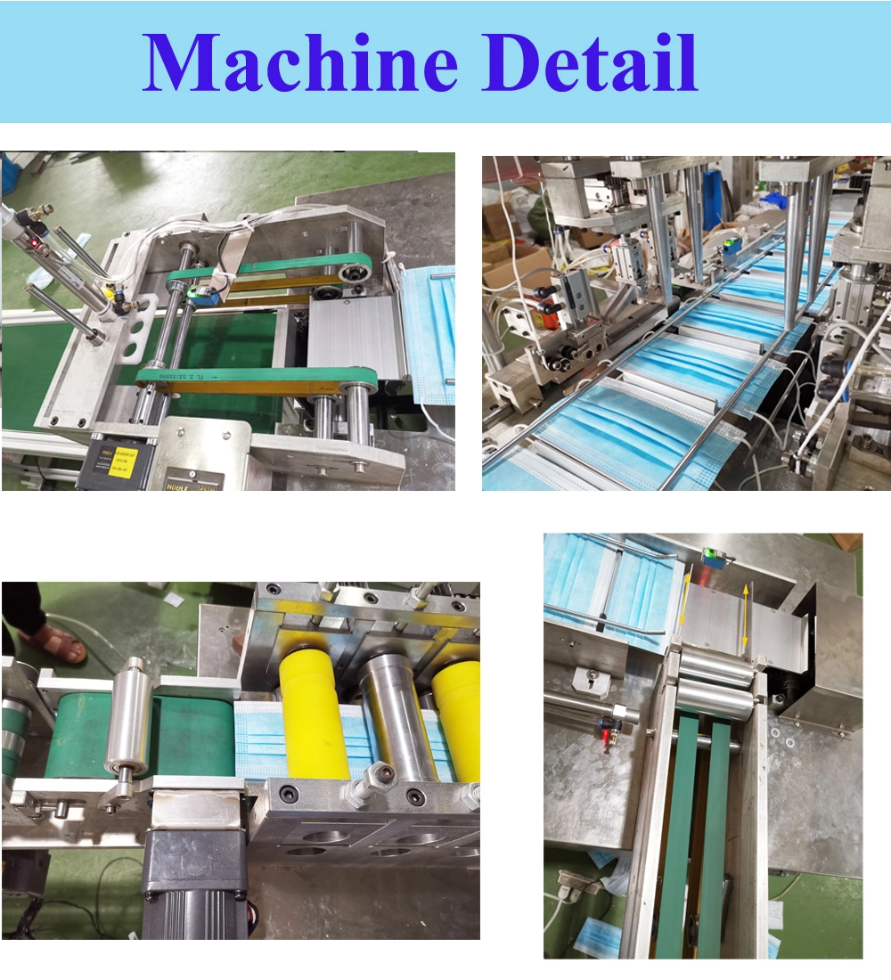 Fully Automatic Children Mask Making Machine with Earloop Welding Machine