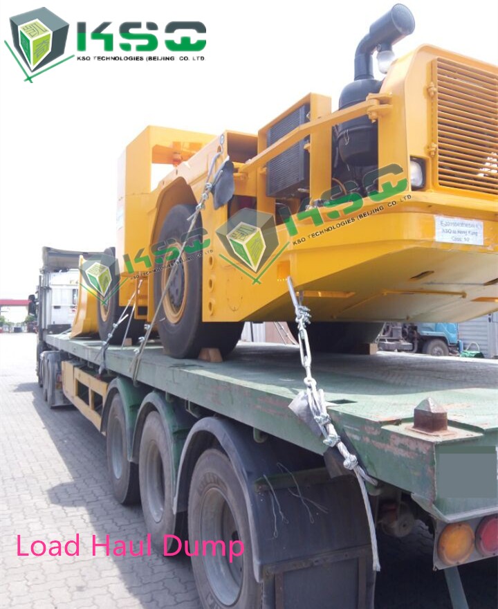 China 2 Cubic Meters Bucket Capacity Tunnel Load Haul Dump Machine with ability to install Shotcrete Robot Arm, KSQ RL-2 LHD