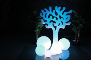 China Home Decoration Outdoor Garden Decor Plastic Christmas Tree With Led Light on sale 