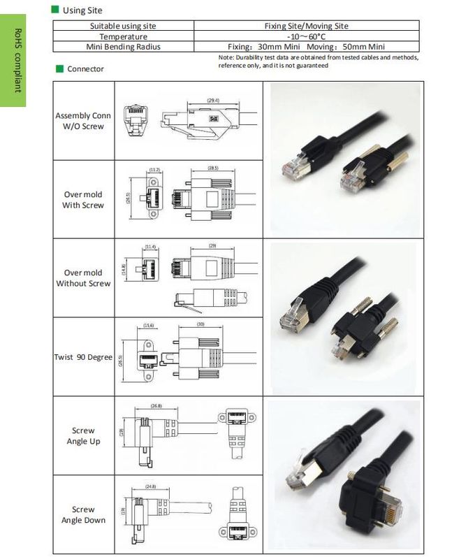 High Flex Cat5e Ethernet Cable / Industrial Ethernet Cable For Dynamic Application