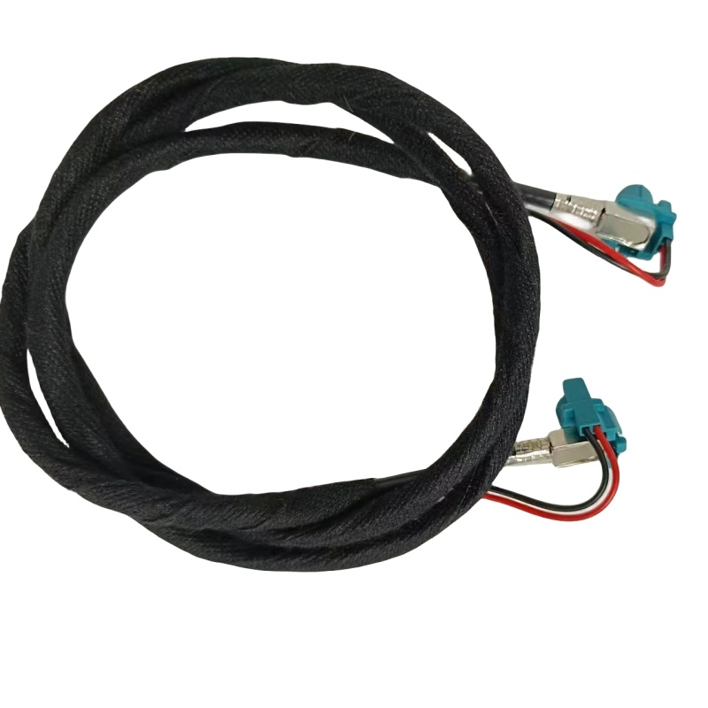 1m Hsd Lvds Cable Z 4 Pin + 2 Pin Female to Female Car Video Extension Right Angle Lvds Cable for BMW