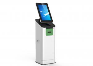 China Freestanding Self Service Kiosk Touchscreen With Passport Reader For Airport on sale 