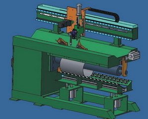 Weld Stainless Cylinders Longitudinal Seam Automatic Welding Machine for DC Motor