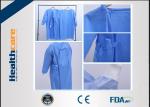 Reinforced Disposable Surgical Gowns 120x140 High Risk Sterile SMS Gown With Knitted Cuff
