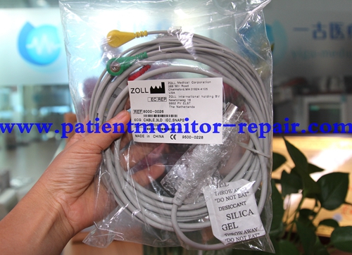 ZOLL ECG CABLE ,3LD IEC SHAPS REF 8000-0026