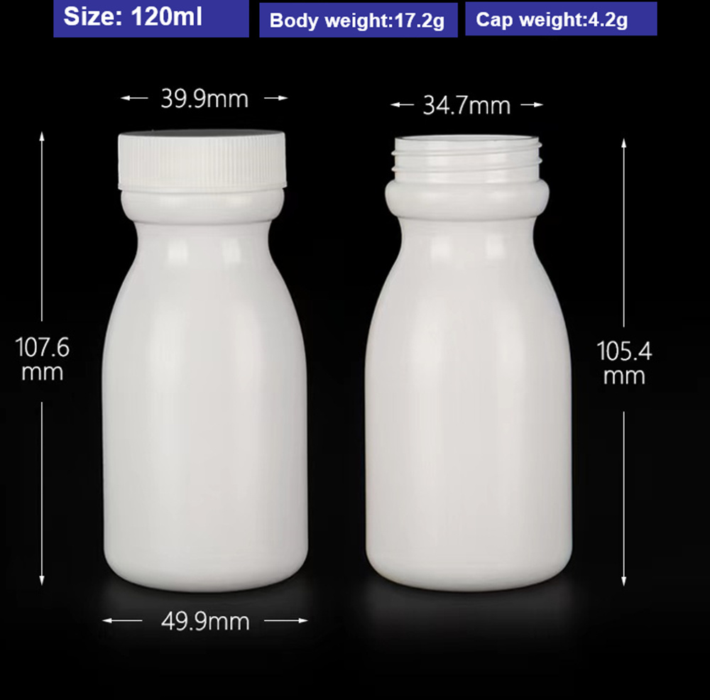 50ml 120ml 150ml Empty White HDPE Pill Container Medicine Vitamin Capsule Storage Plastic Bottle HDPE Medicine Plastic Bottle