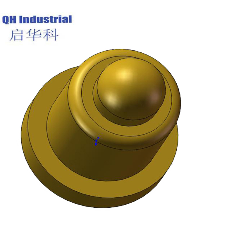 SMT 2.0mm C2700 Brass LCD Double Heads Contact Brass Pin