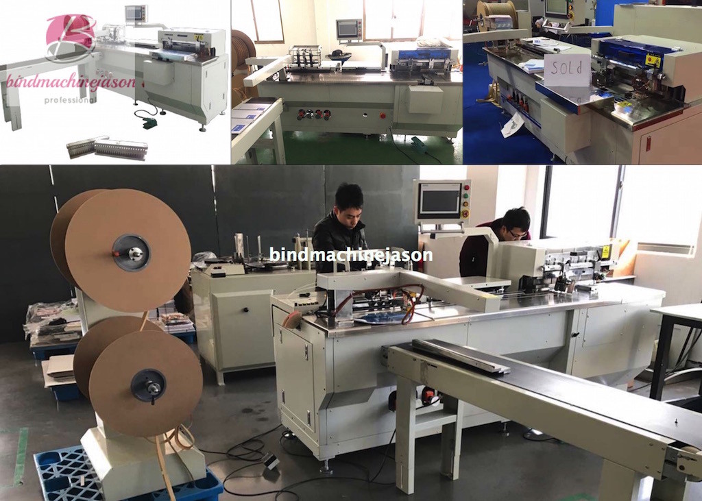 High speed binding machine with hole punching PWB580 for calendar and notebook