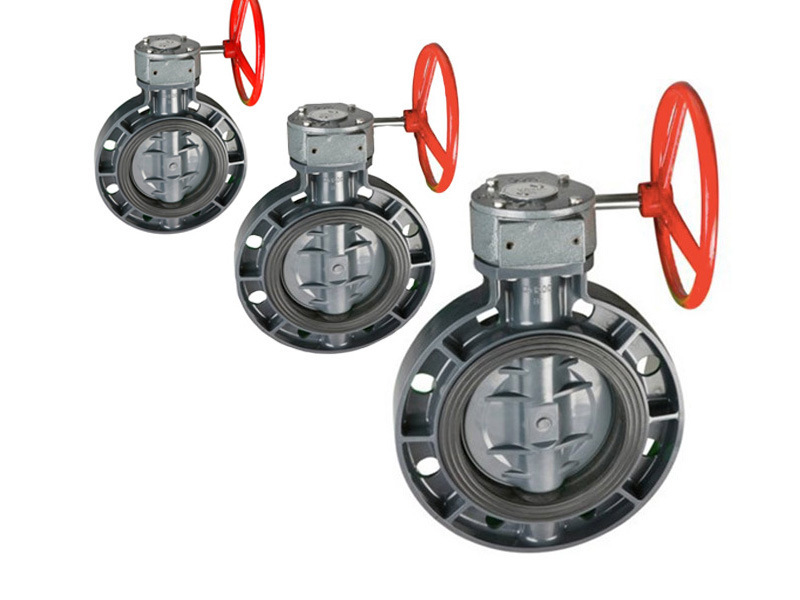 Superior Quality DIN/BS/ANSI PVC Gear Type Butterfly Valve