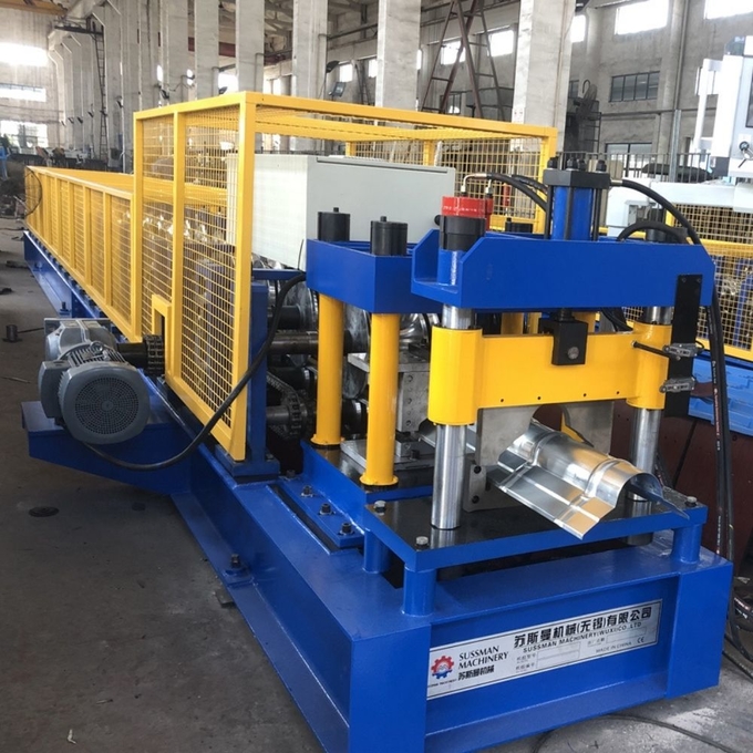 SGS 10m/Min Tile Ridge Cap Roll Forming Machine Roller Coated With Chrome 2
