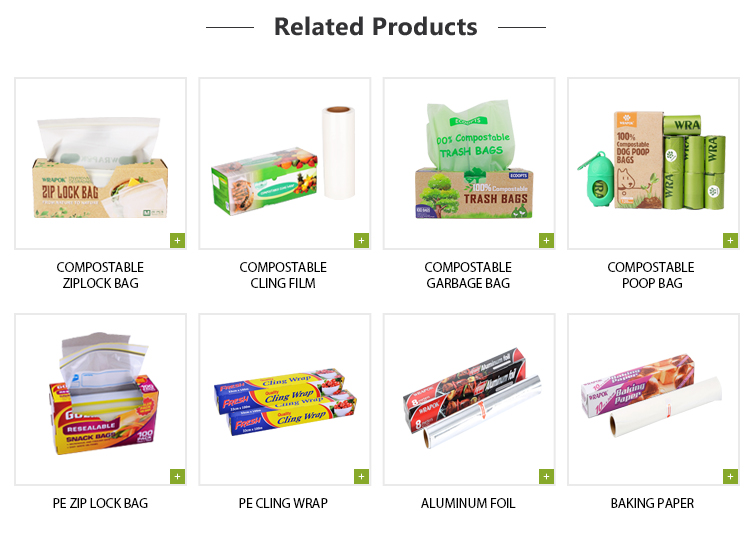 PLA Organic Biodegradable Corn Starch Compostable Plastic Food Storage Zipper Bag