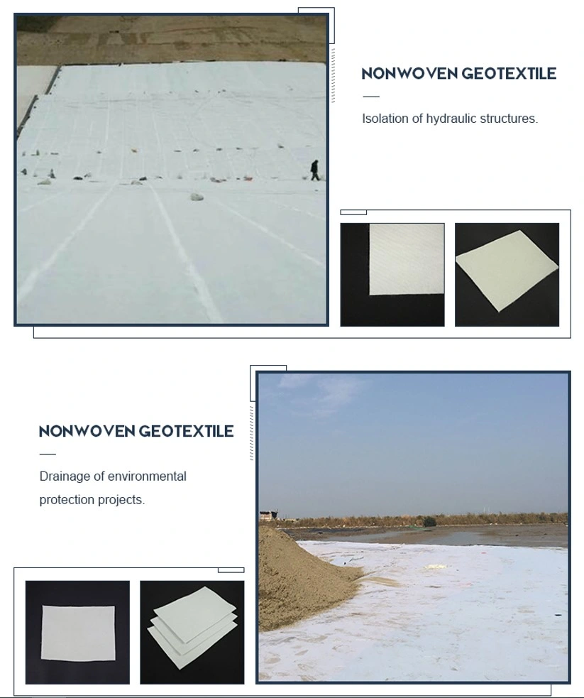 Road Construction Fabric Nonwoven Geotextile for Soil Erosion Control