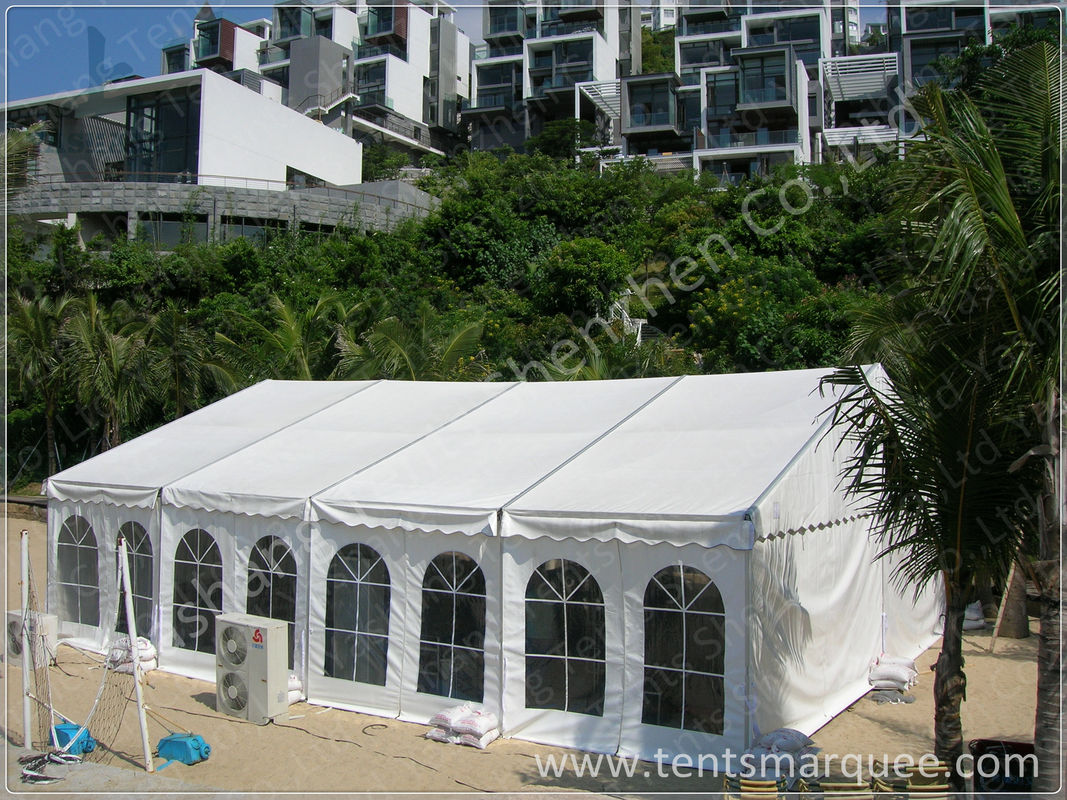 Outdoor German Style High Peak Tent Rentals Aluminum Frame For Audi Car Exhibition