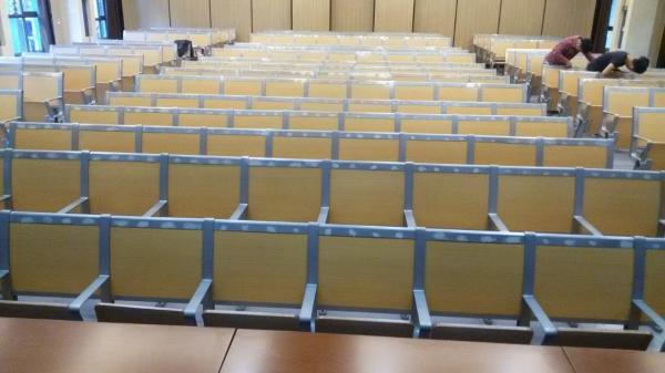 College Furniture School Fixed Table And Chair Lecture Hall