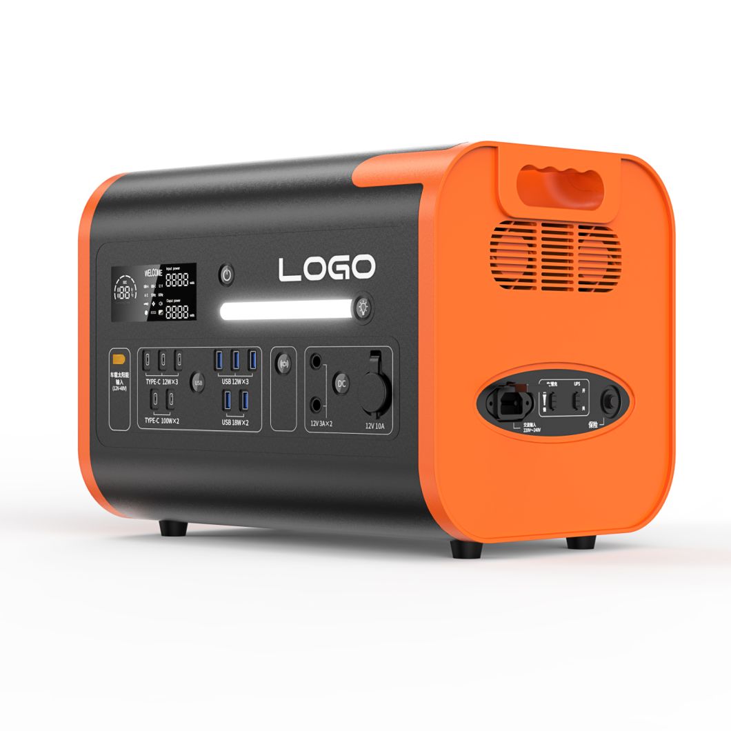 2000W 2200W LiFePO4 Battery Portable Power Station for Outdoor Camping