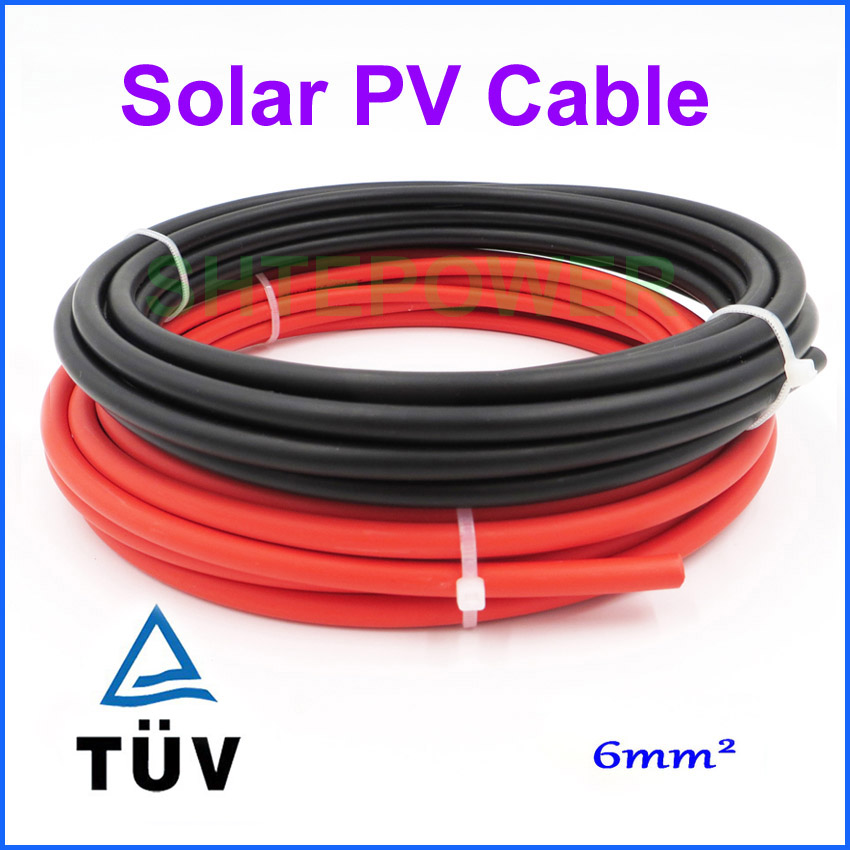 photovoltaic PV cable DC Cable TUV AND UL certification  6mm2 /4mm2 Solar PV cable
