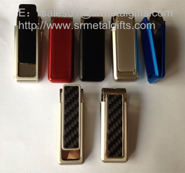 retail stainless steel paper money clip coin clip