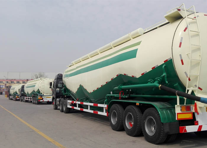 Bulk cement tanker trailer for export