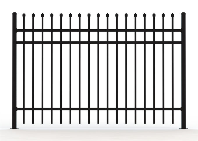 POWDER coated tubular fence panels Hercules Security Fence panels