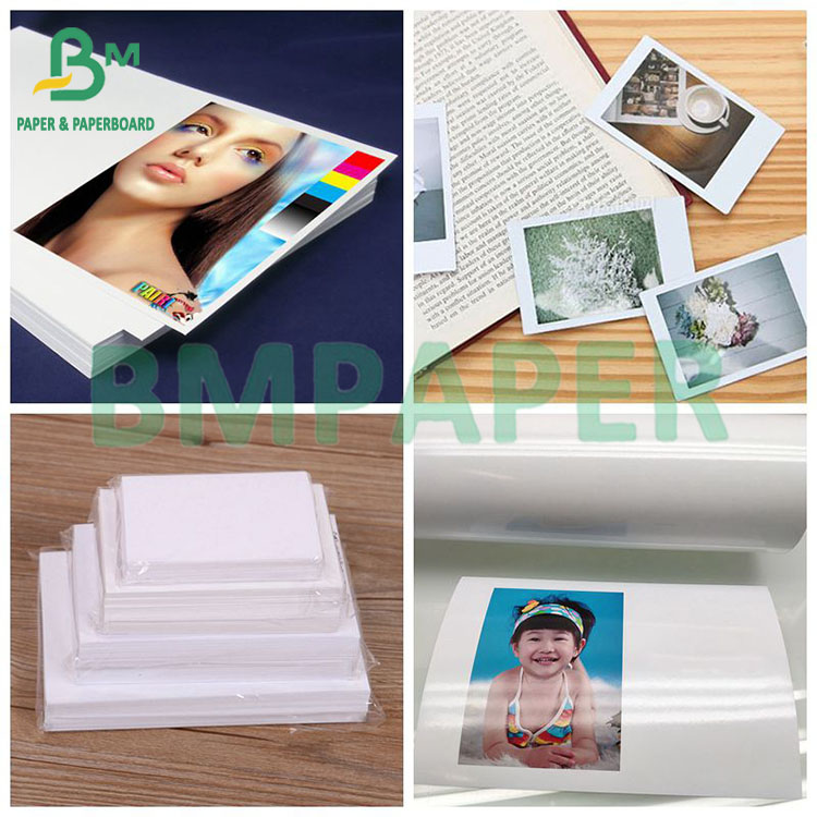 180gsm 200gsm White Printing Clearly Single Sided Coated Glossy Photo Paper A3 A4