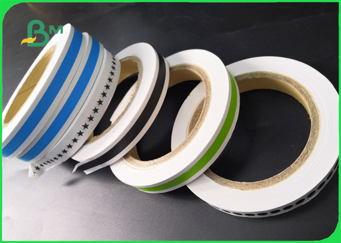 Biodegradable Food Grade Printed Straw Paper Roll Stripe color / Customized color
