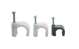 China Circle Plastic Cable Clips For Fix All Wires Cables And Tubes In Electrical System on sale 