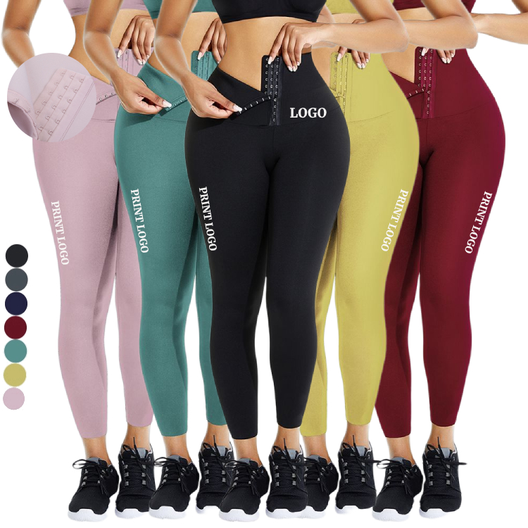VDO New Wholesale Quick Dry Sports Fitness Yoga Pants High Waist Polyester Colorful Printed Customized Leggings
