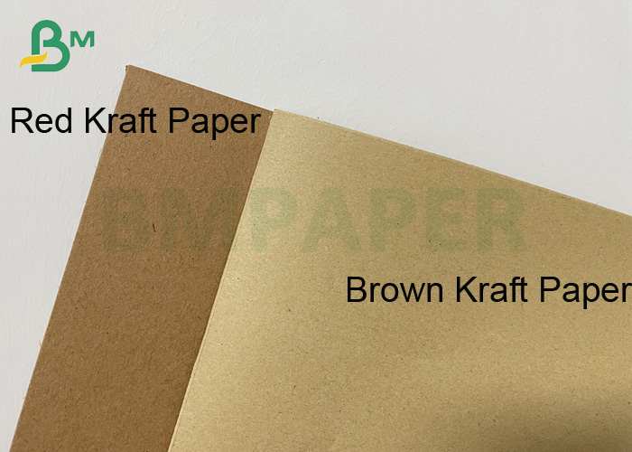 Food Grade Virgin Kraft Paper With Two Sides Coated Red Color 