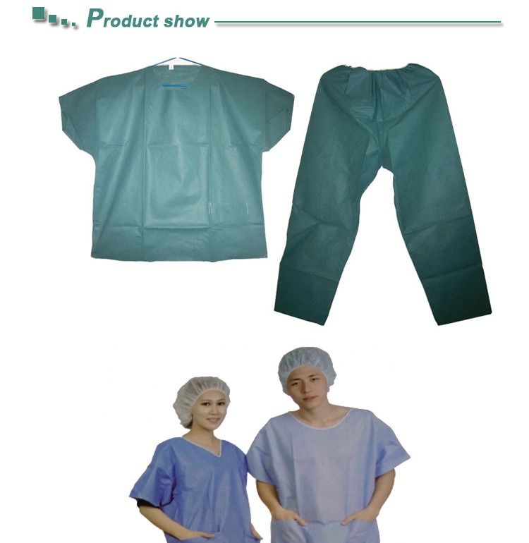 HOT! Surgical Scrub Shirt and Pants , disposable hospital surgical suits workwear