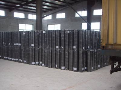 Black PVC coated welded wire mesh warehouse
