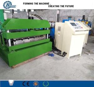 China Hydraulic Steel Corrugated Roofing Sheet Crimping Machine , Metal Roofing Roll Forming Machine on sale 