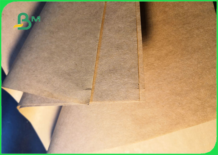 40GSM 50GSM Eco-friendly Food Grade Brown Paper Roll For Street Food Market 