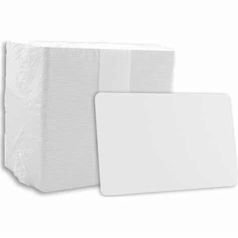 CR80 30 Mil blank white pvc card plastic hi-co id badge magnetic stripe blank card