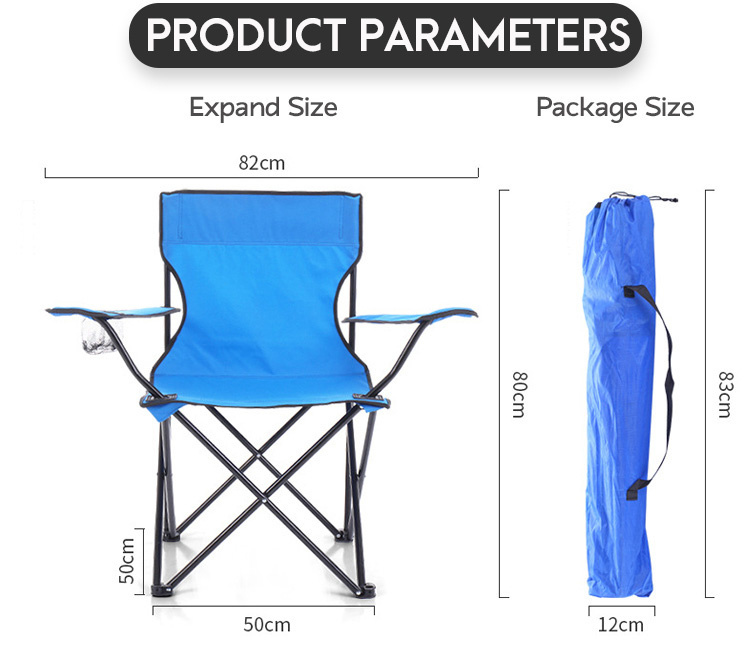 Wholesale Lightweight Folding Picnic Fishing Chair Beach Camping Chair for Outdoor
