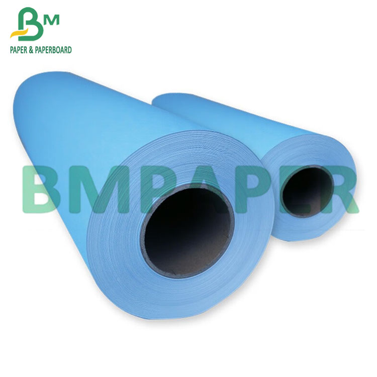 High Quality Hotsale 80g Blue Color CAD Plotter Paper For Engineering Printing