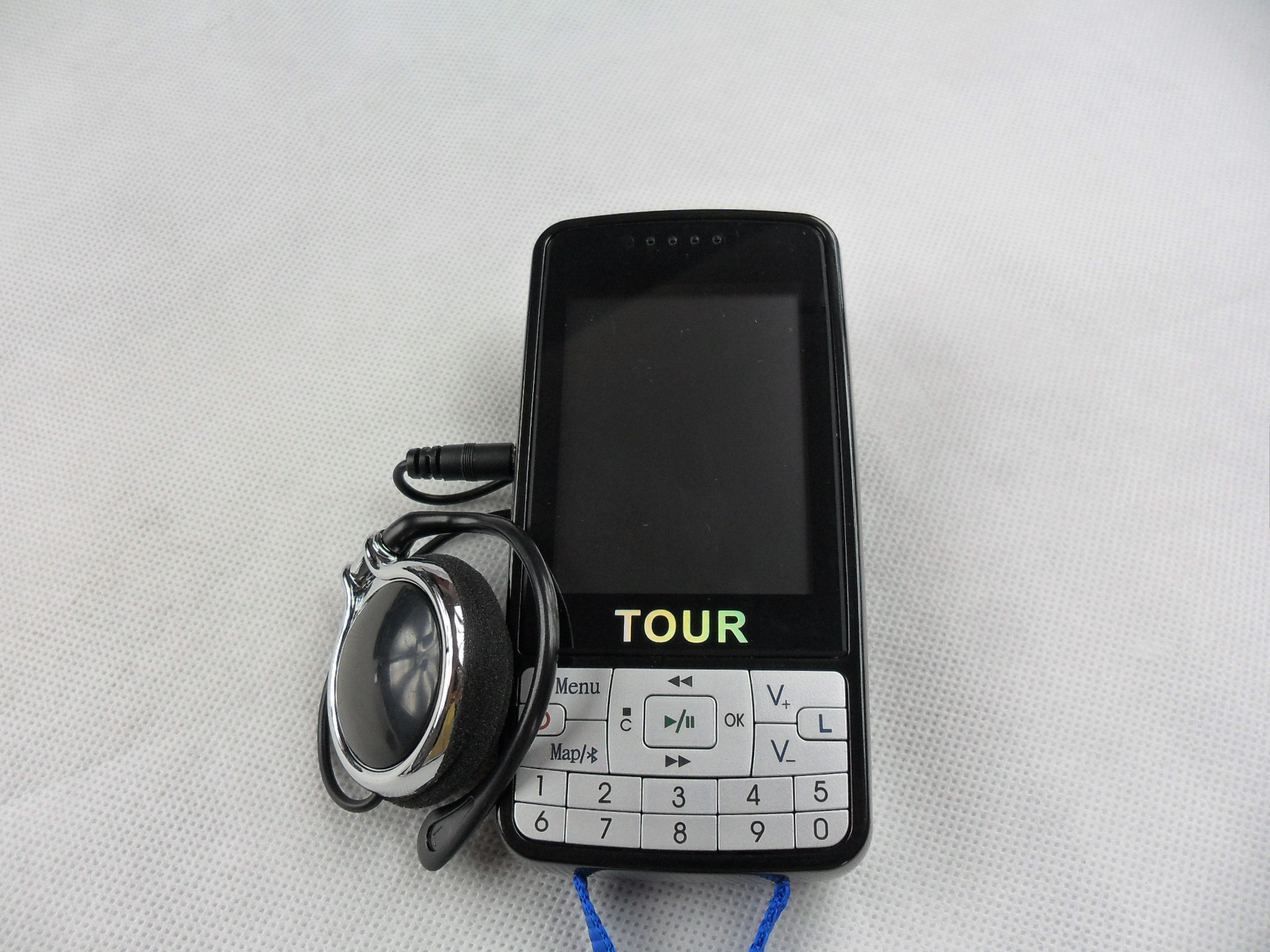 007B Automatic Tour Guide System With LCD Screen , Black Tour Guide Microphone System