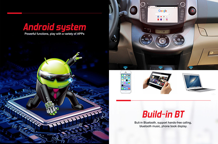 Toyota Rav4 Android Octa Core Car Audio With Buttons Support Carplay And Android Auto