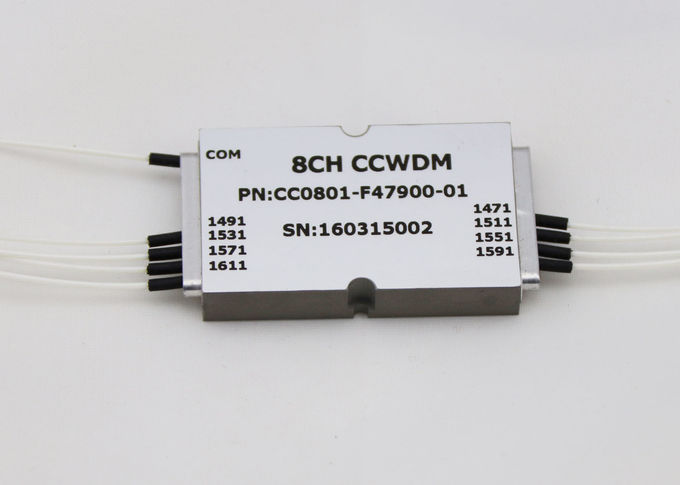 1 x 8 CCWDM Module Compact Size LC / UPC Connector Type For MUX / DEMUX System