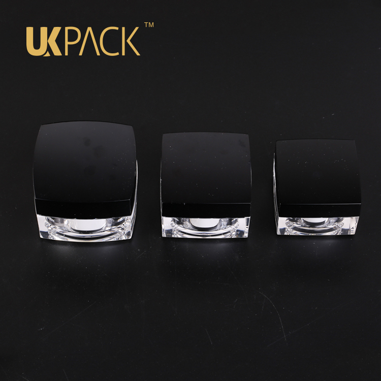 UKPACK double-wall design PMMA 15ml 30ml 50ml small plastic cosmetic cream jar