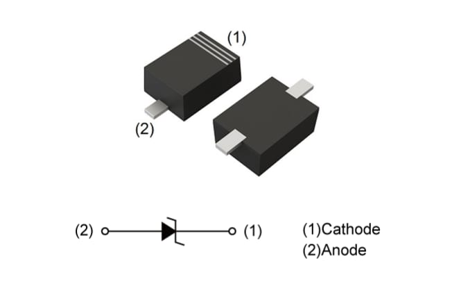 Application Circuit Diagram - ROHM Semiconductor UFZVTE-17xx Zener Diodes