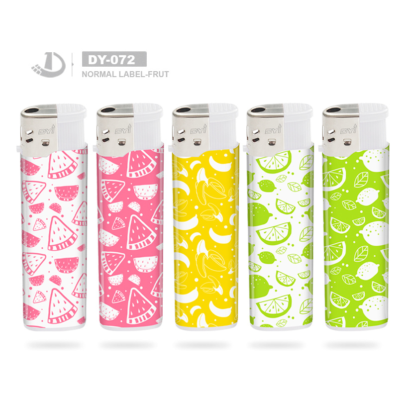 Customer Brand Colorful Gas Cigar Refill Electric Electronic Smoking Lighter with Black Rubber, Wind Cap