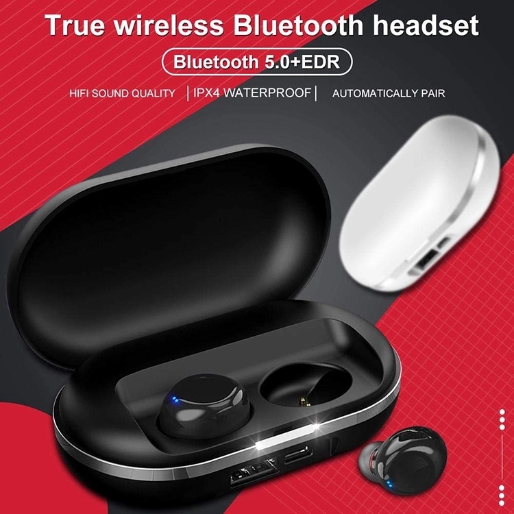 Micro Bluetooth Sport True Stereo Wireless Earbuds Headphone