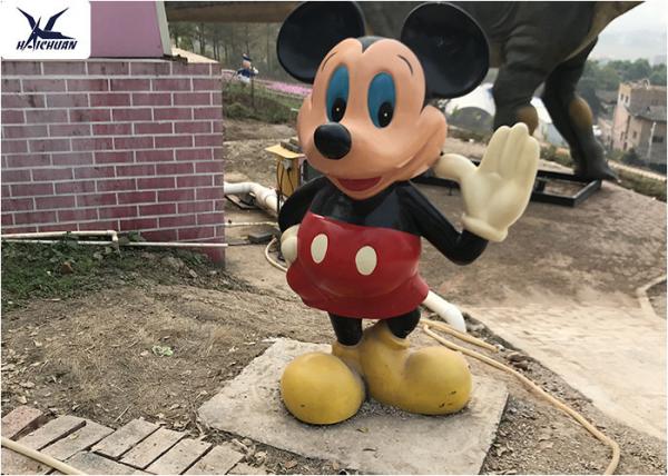 Cartoon Life Size Fiberglass Statues Lovely Park Decoration Mickey