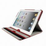 Book Style Leather Case for New iPad, Made of PU/PC, Makes Versatile Stand