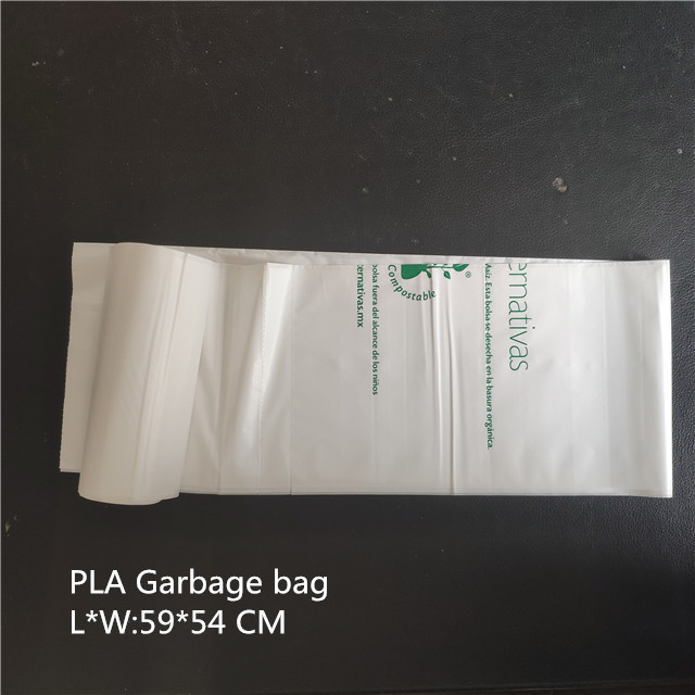 PLA Corn Based Compostable Bags Bioplastic Biodegradable Plastic Trash Bags Garbage