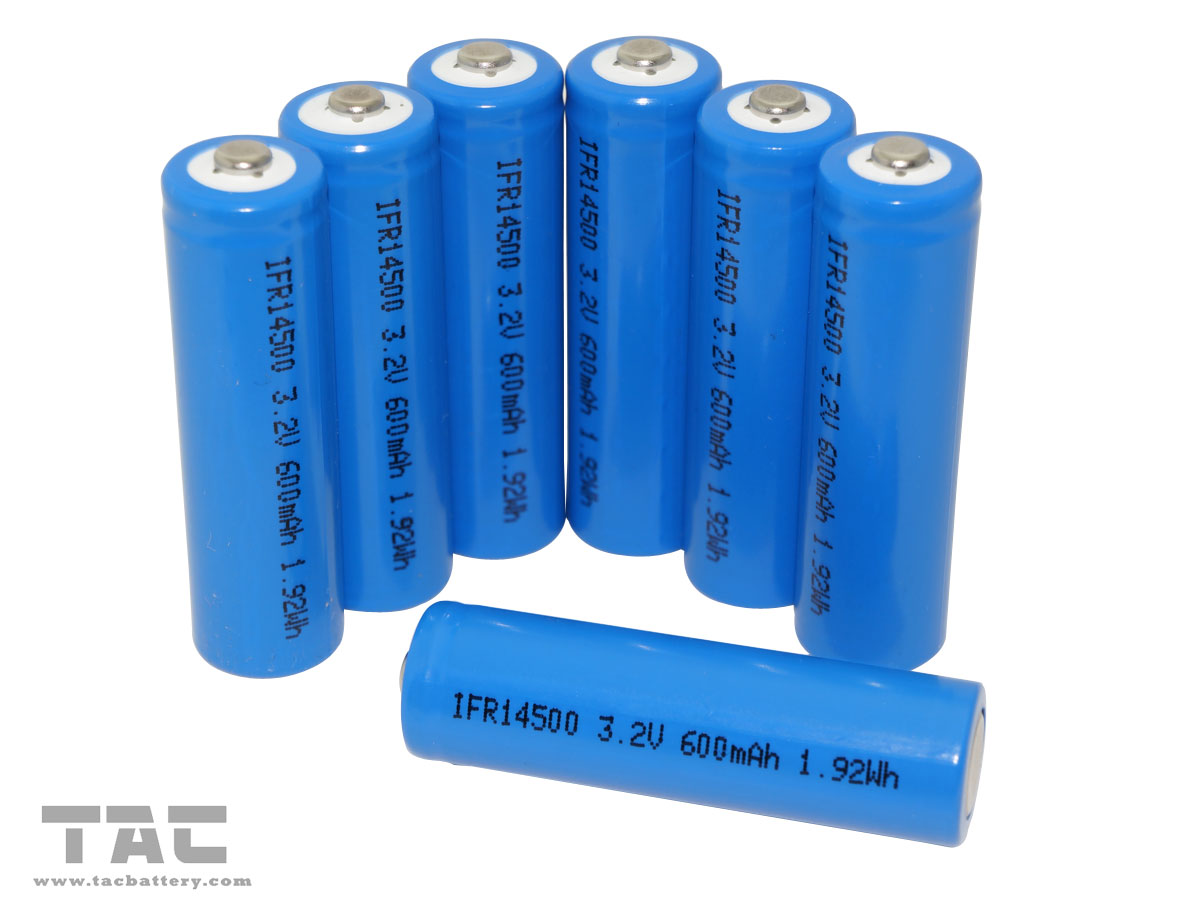 Solar Battery IFR14500/AA 3.2V 600mAh LiFePO4 Battery For Solar light